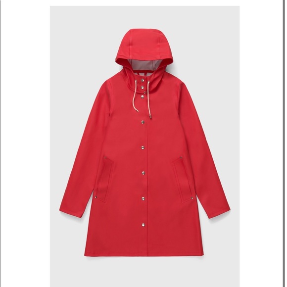 Stutterheim Jackets & Blazers - Stutterheim Mosebacke Raincoat Jacket in Red